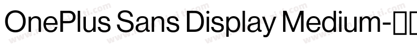 OnePlus Sans Display Medium字体转换